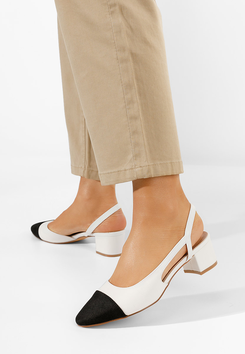 Chaussures slingback blancs Varese