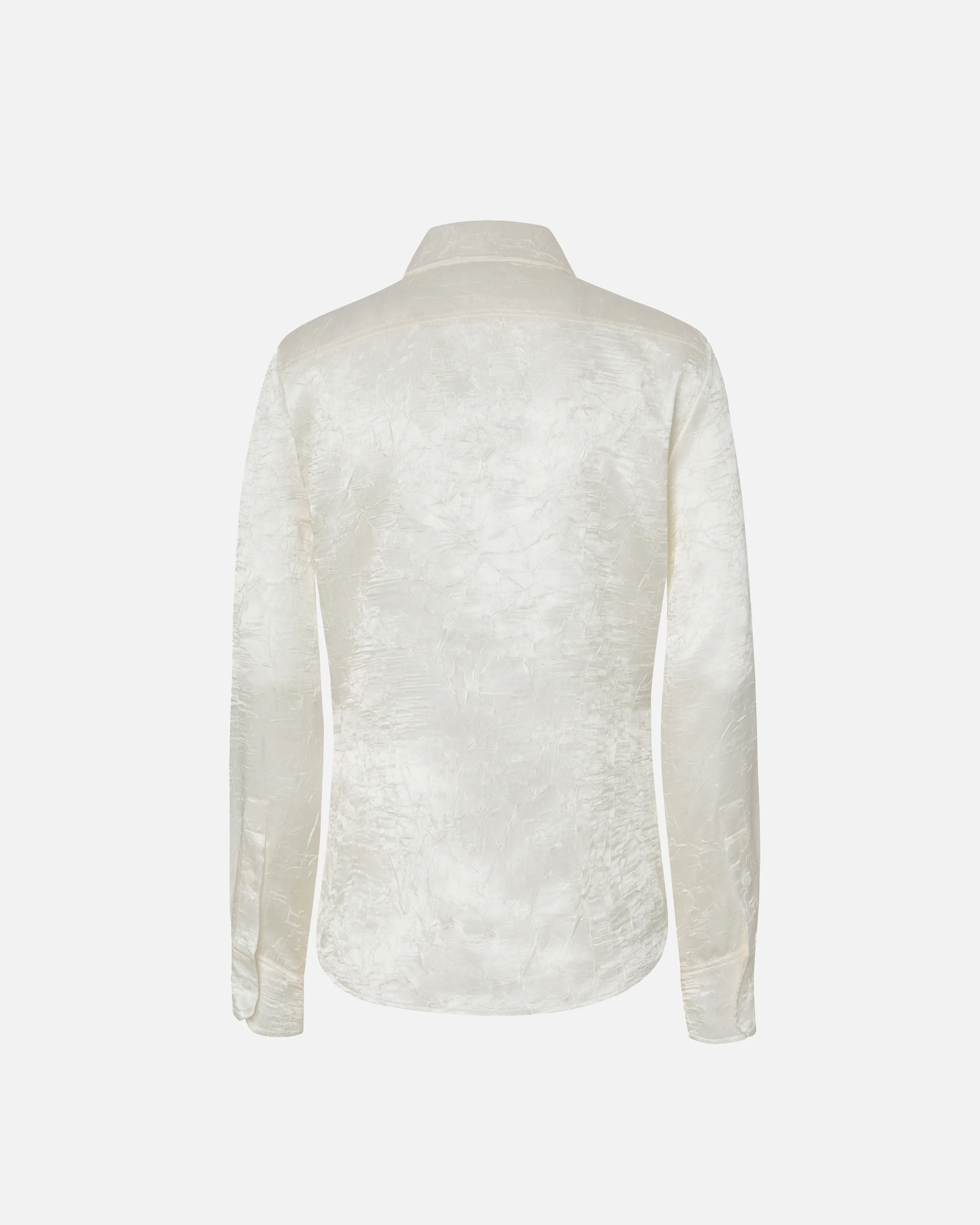 Chemise effet froissé | Blanc