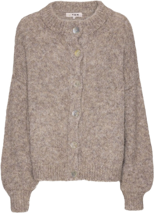 A-VIEW Patrisia solid knit cardigan Light brown