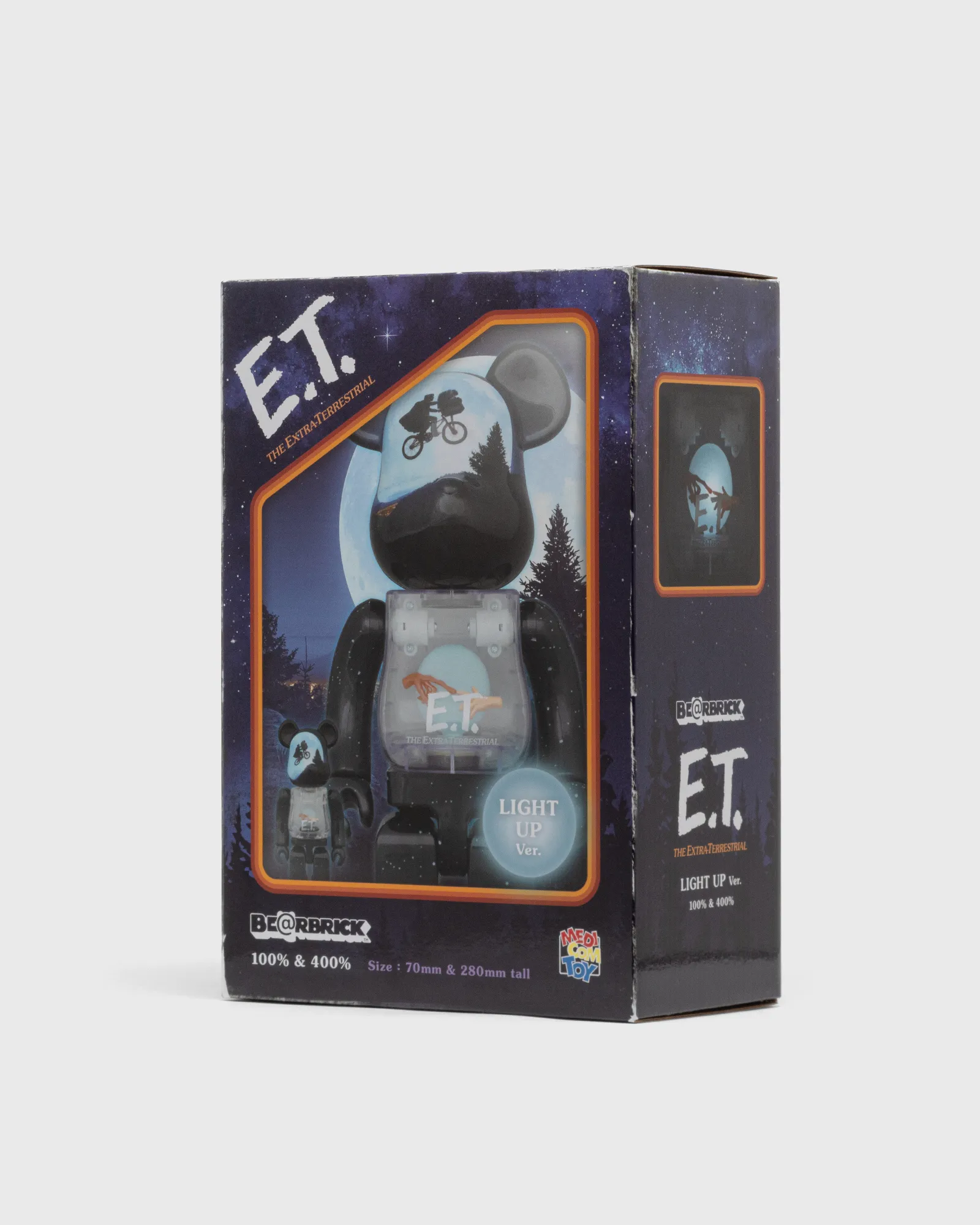 MEDICOM BEARBRICK 100% 400% E.T. THE EXTRATERRESTRIAL