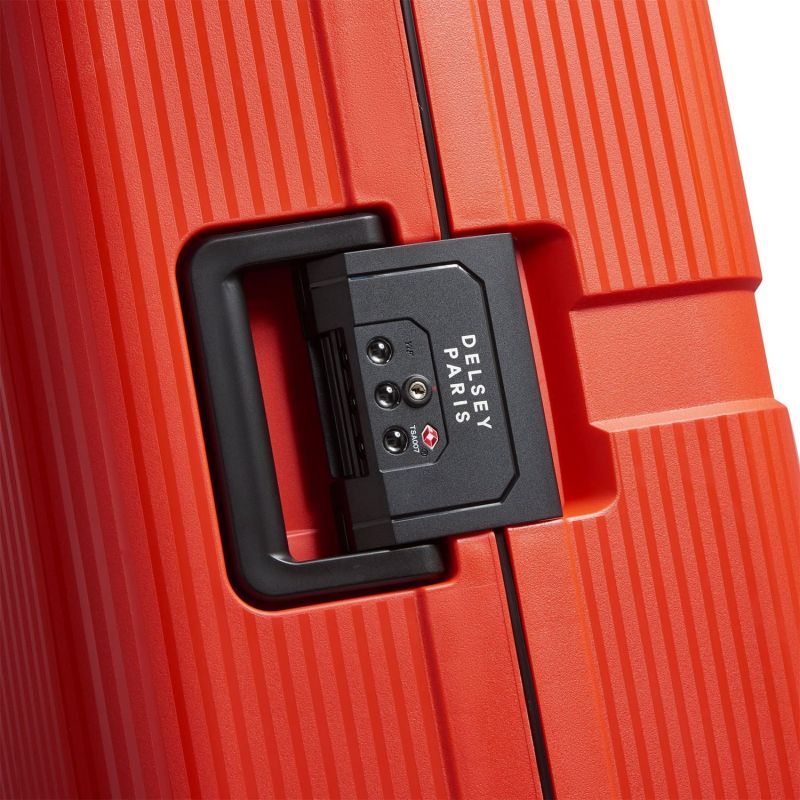 Valise rigide Color Block hard 77cm Rouge