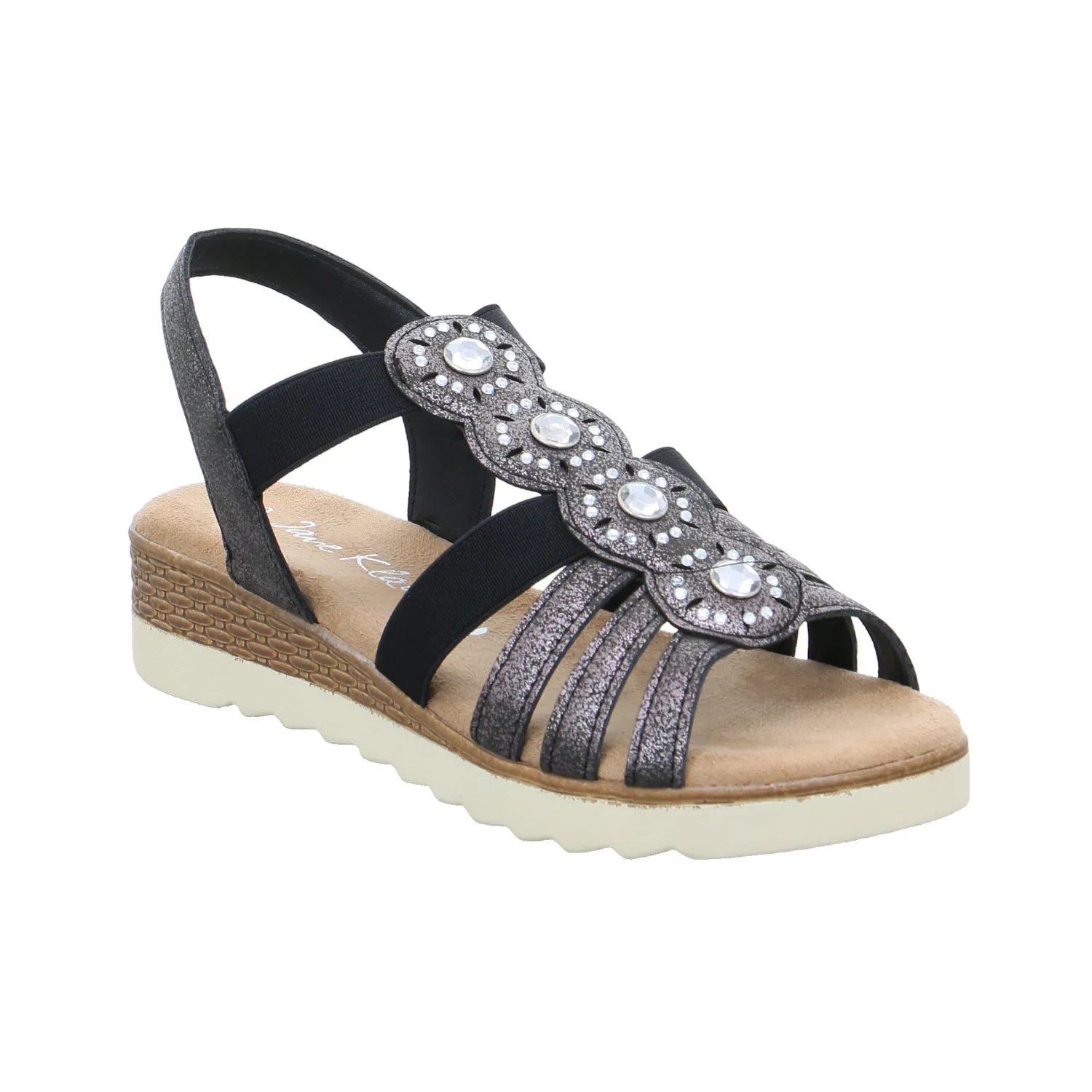 PIECE OF MIND Sandalette Schwarz Lederimitat
