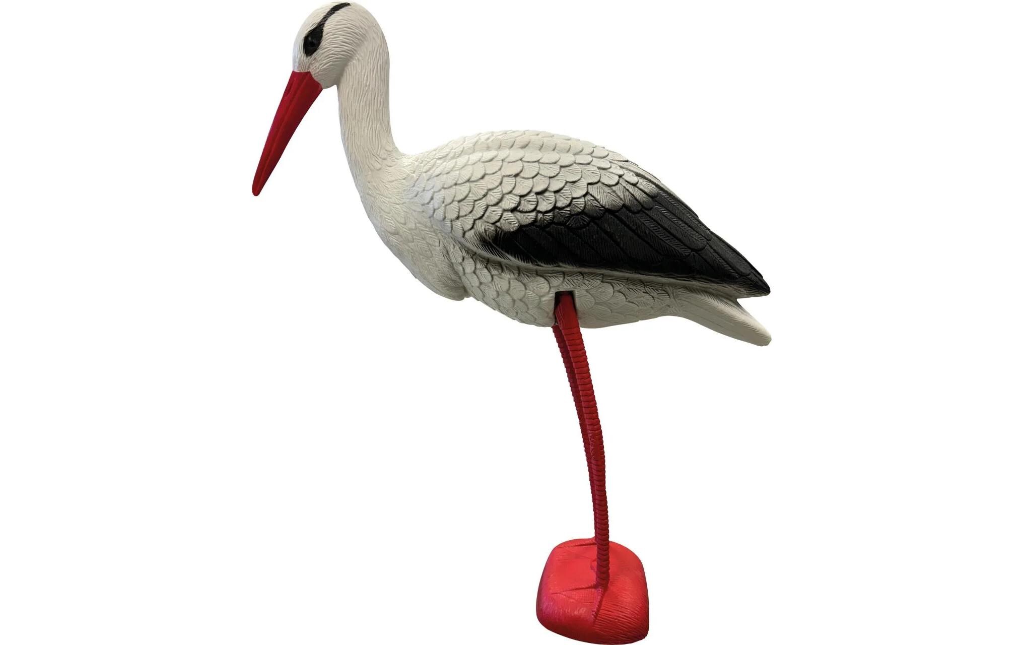 Deko Vogel StorchNaturähnlicher Deko-Storch für am Teichrand