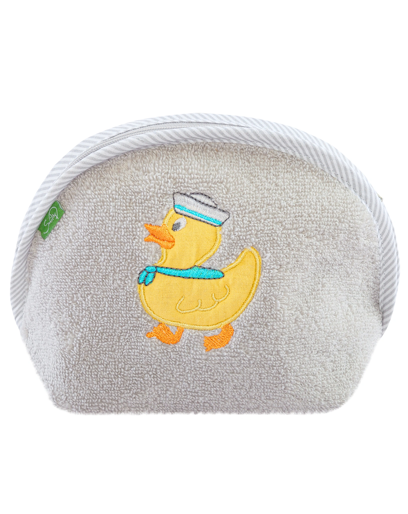 Waschtasche ENTE (18x16) in hellgrau