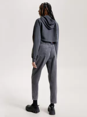 Calça jeans Mom de cintura ultra alta e corte afunilado
