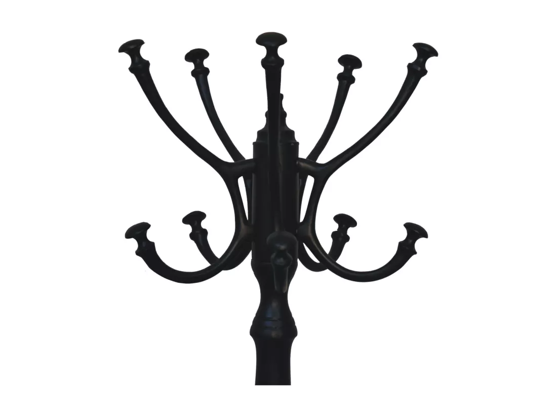 Porte-manteau noir.