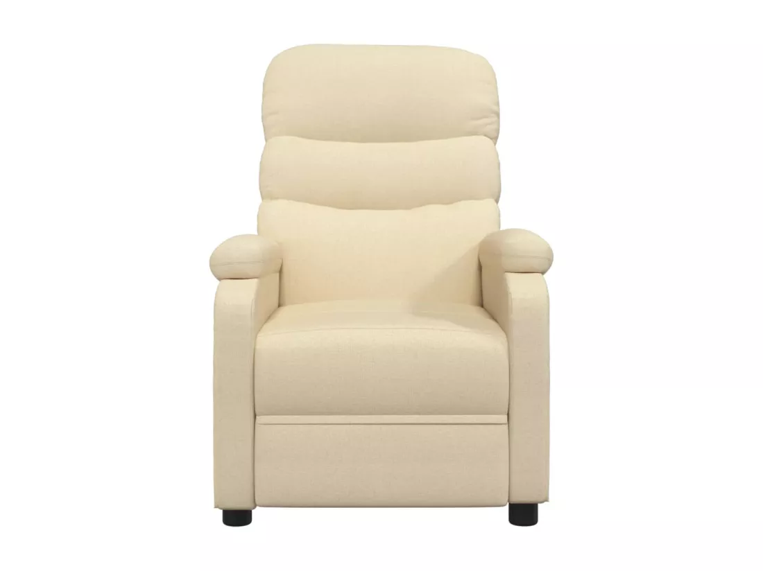 Fauteuil inclinable Crème Tissu