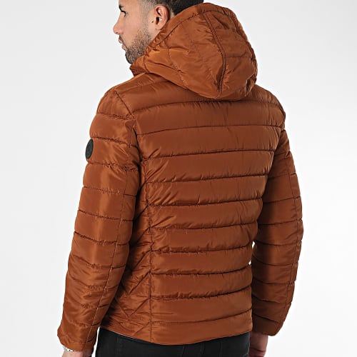 Doudoune Chauffante Capuche Marron