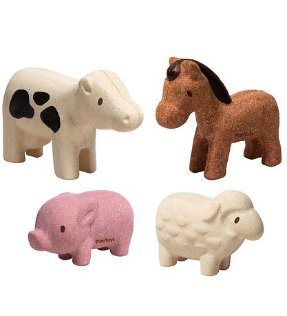 PlanToys Bondeg?rdsdyr - Multifarvet
