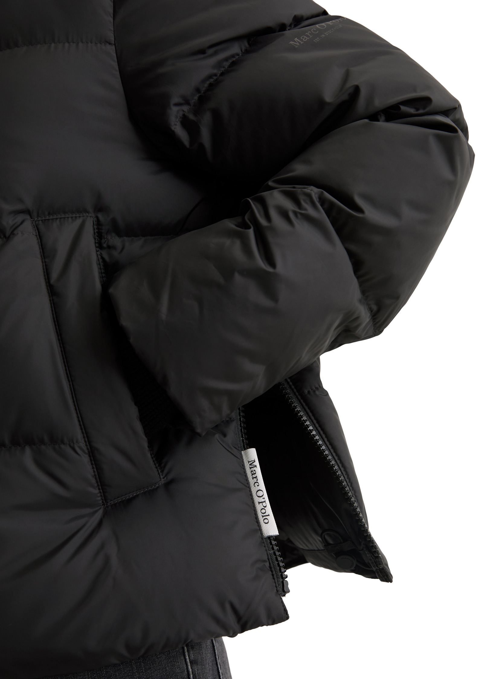 Marc O'Polo Daunenjacke mit Kapuze grosse Kapuze, Regular fit, wasserabweisend