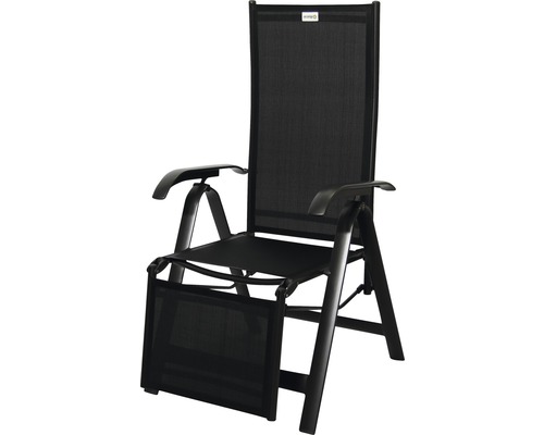Acatop relaxfauteuil, antraciet stof, opvouwbaar