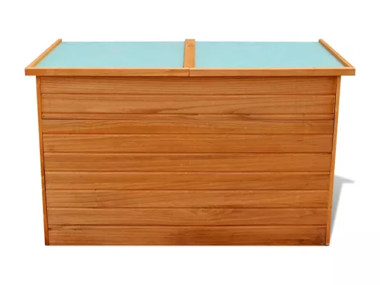 Boîte de rangement de jardin 126x72x72 cm Bois