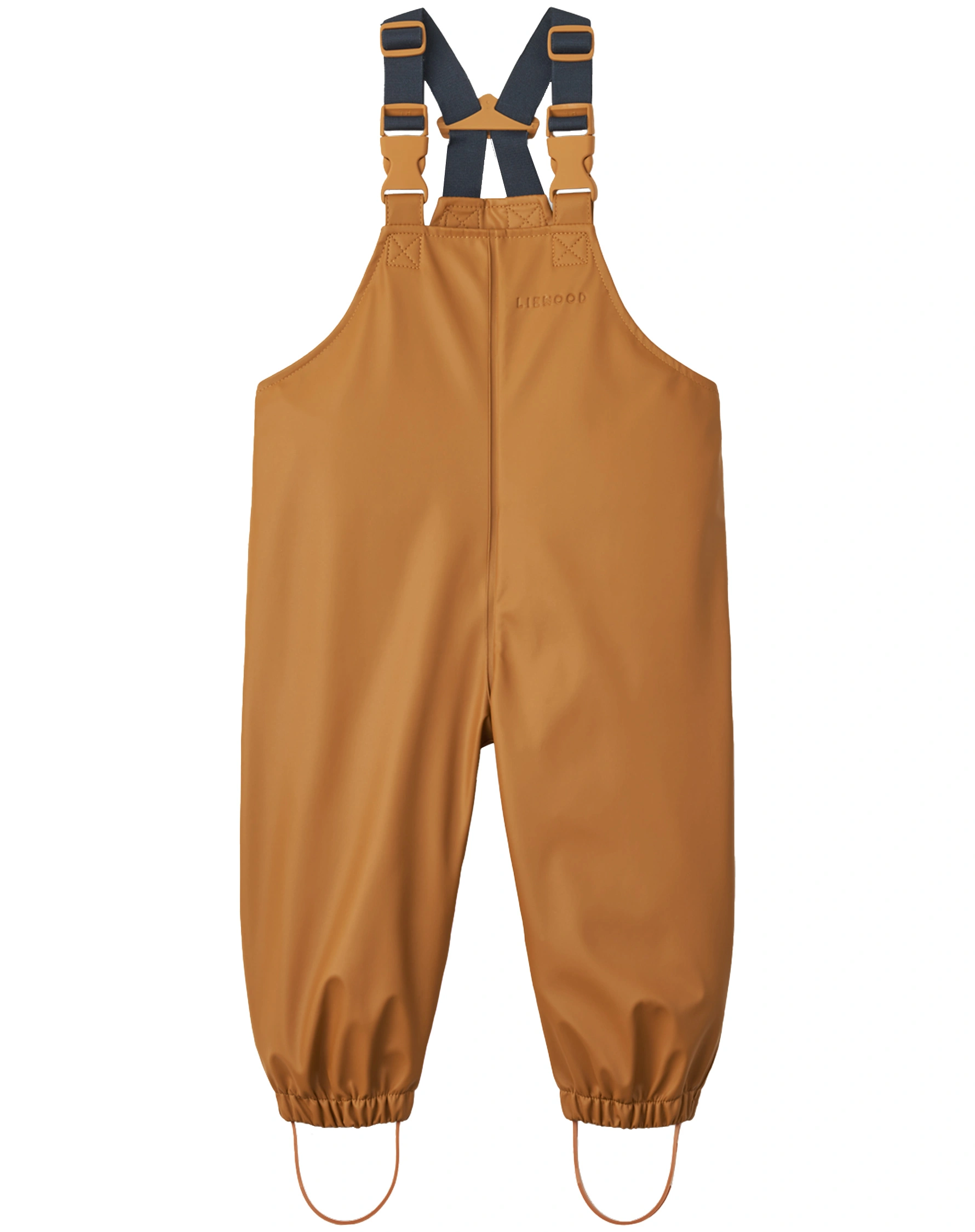 Regenhose MELODI mit Trägern in golden caramel