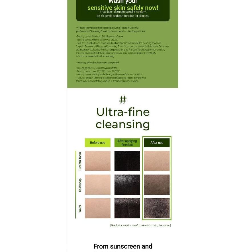 beplain - Mung Bean Ph-gebalanceerde Reinigingsschuim Jumbo