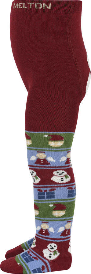 Melton Snowman tights Sundried tomato