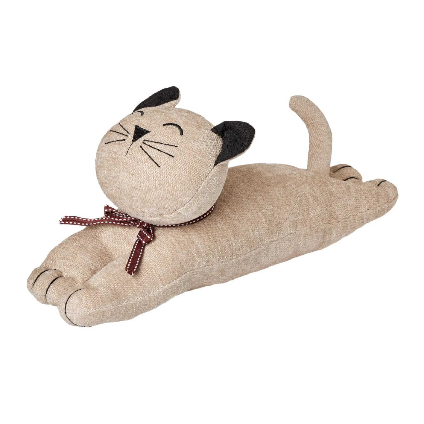Türstopper Katze, liegend/creme