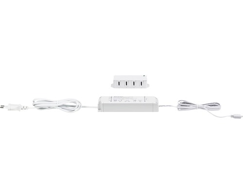 Paulmann Clever Connect Driver max. 25W 12V incl. 4-voudige verdeler wit voor Clever Connect meubelverlichting