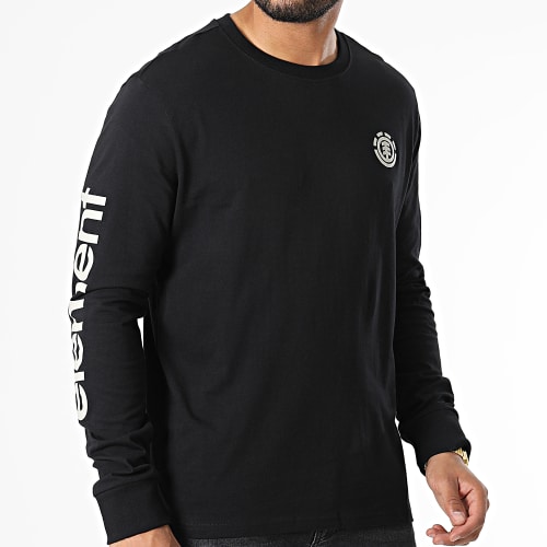 Tee Shirt Manches Longues Peaks Noir