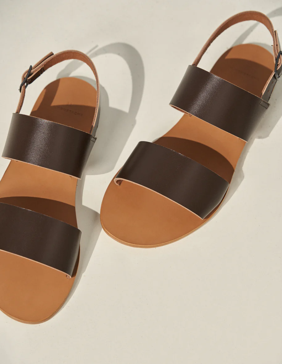 Sandales Etienne - Cuir marron