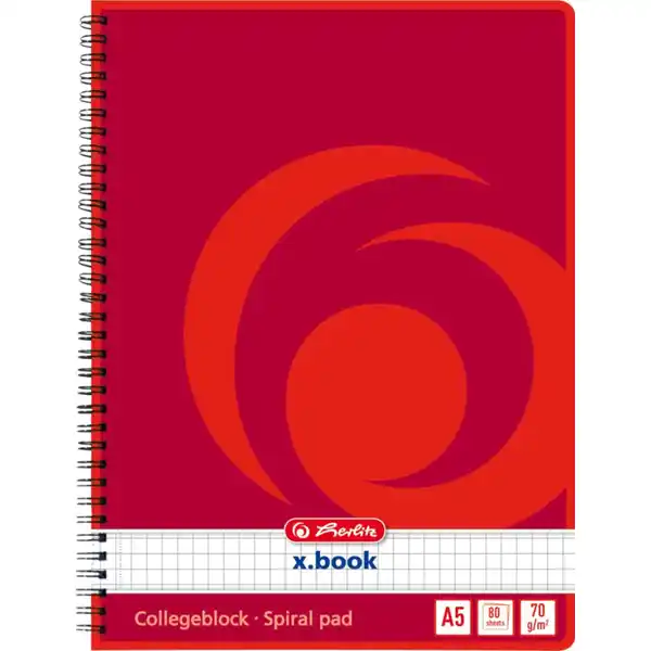 Spiralblock A5 80 Blatt kariert