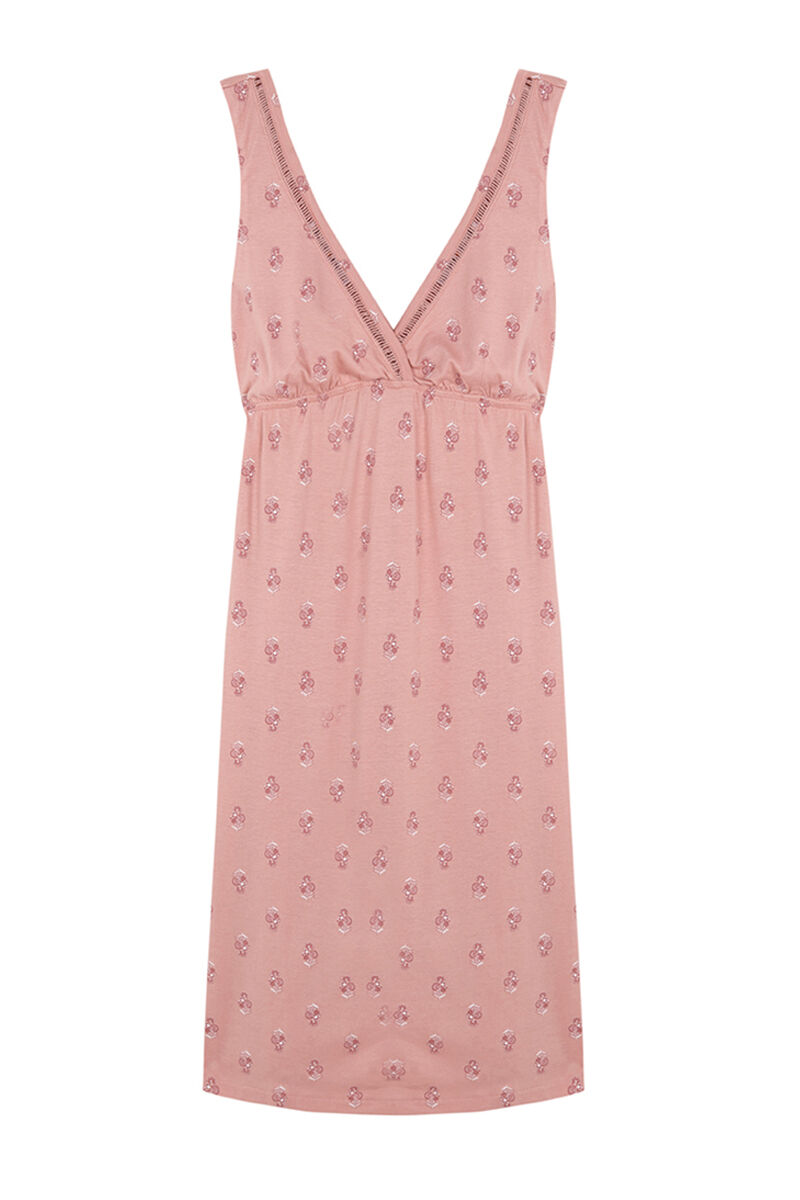 Camisola de maternidade rosa com alças - rosa