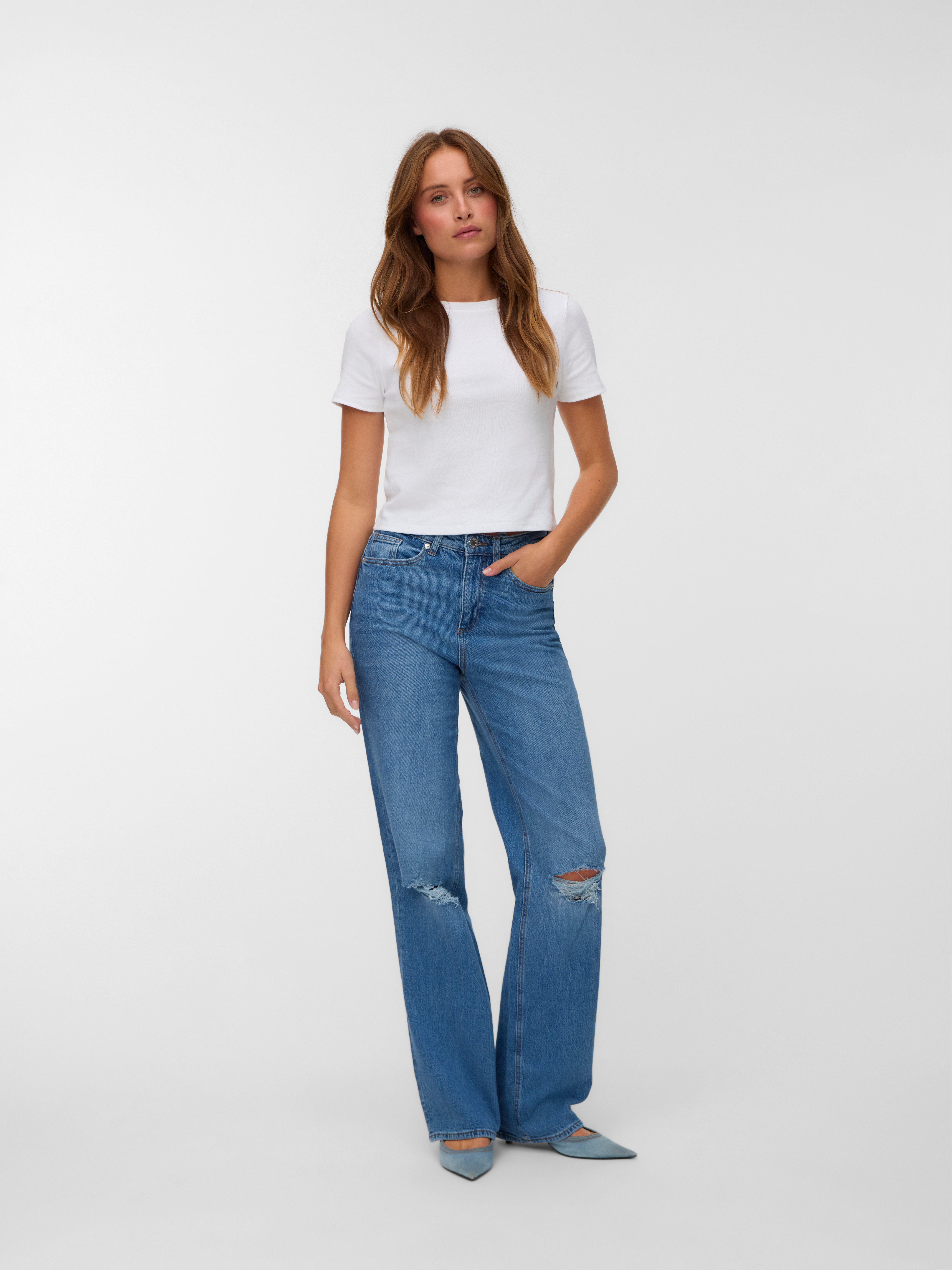 VMTESSA High rise Wide leg fit Jeans