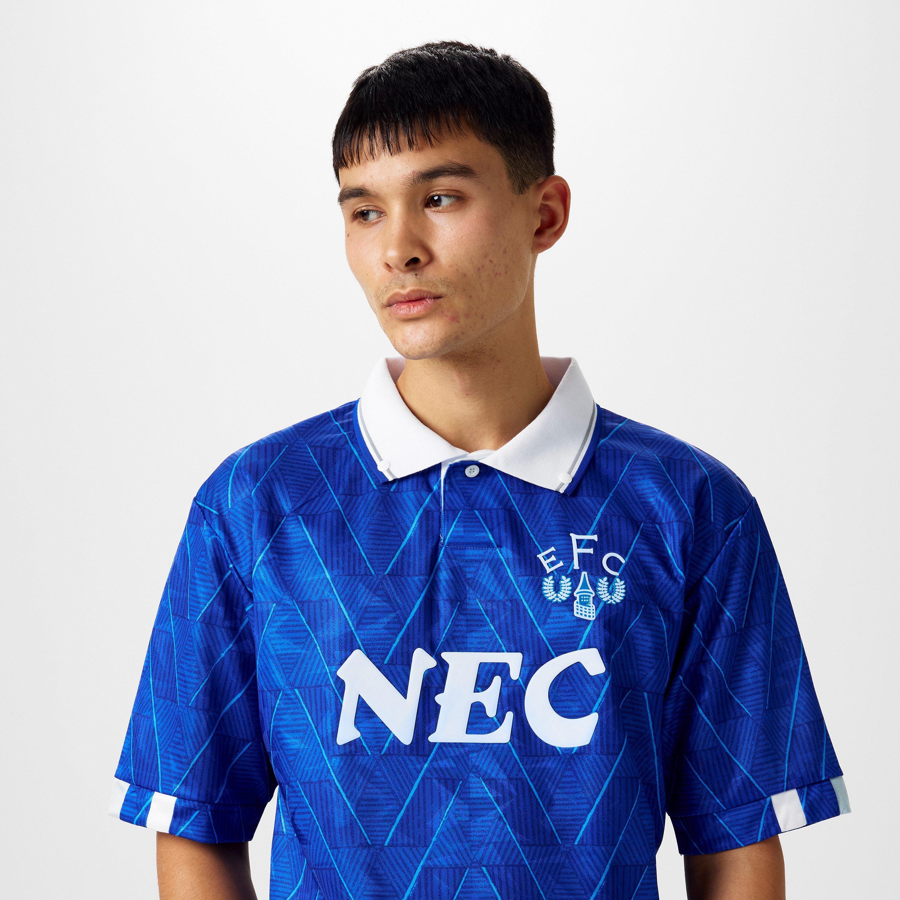 Score Draw Everton FC Home Shirt 1990 Mens