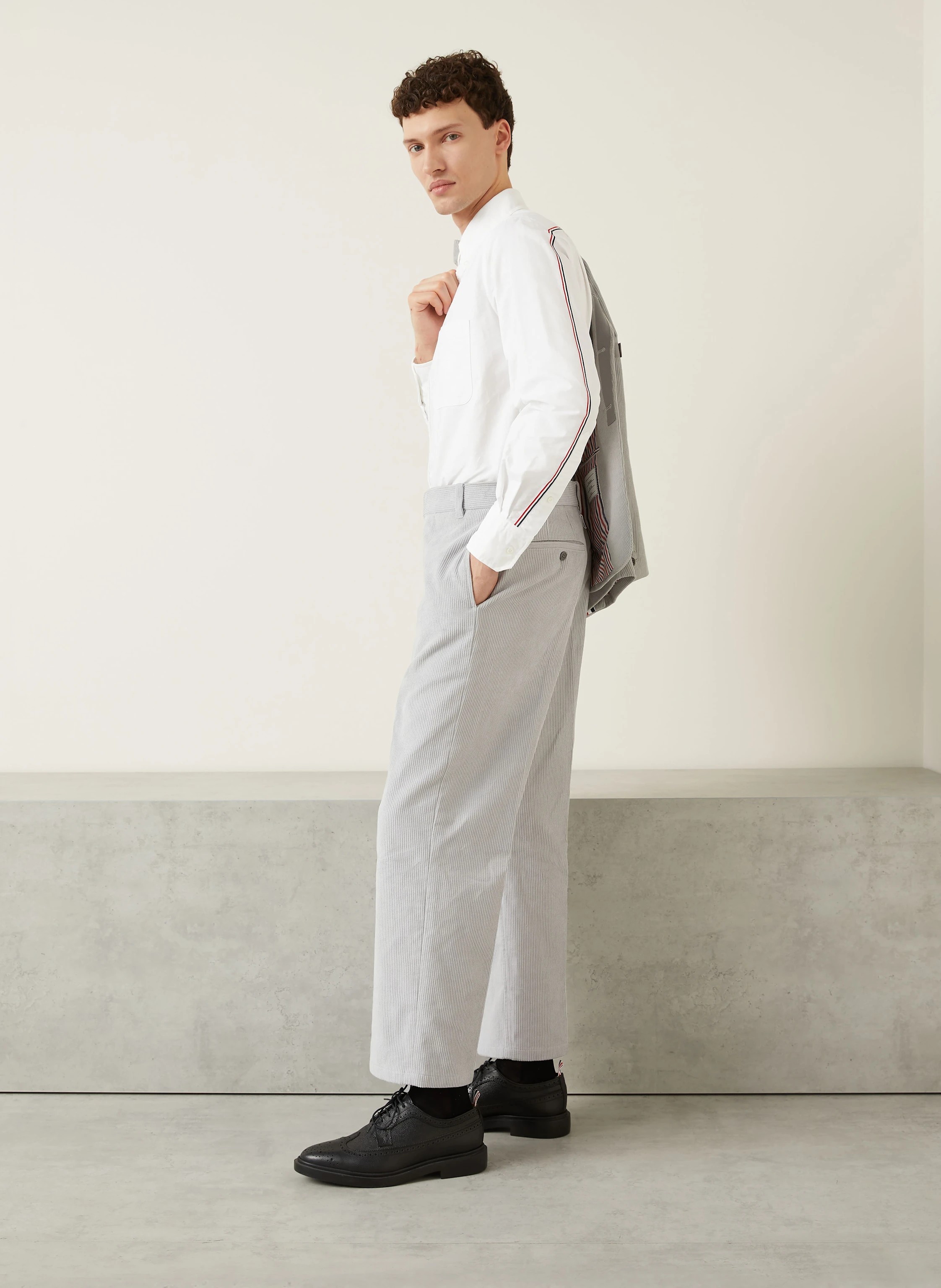 THOM BROWNE. Anzughose Regular Fit aus Cord
