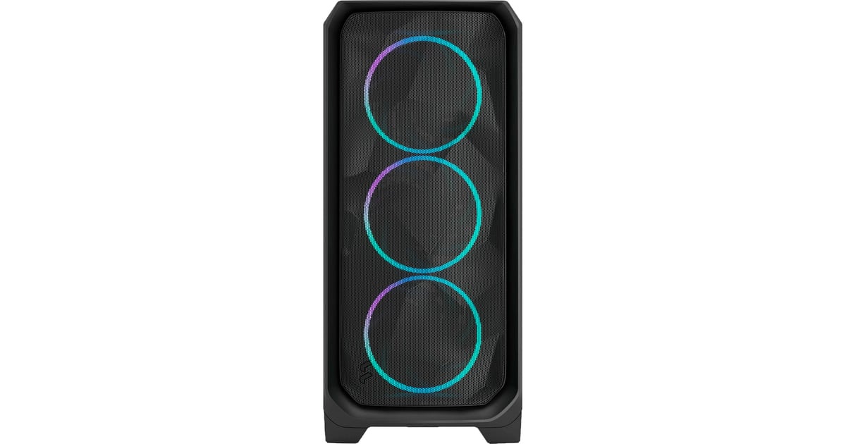 Fractal DesignMeshify 3 RGB midi tower behuizing  (Zwart | 2x USB-A | 1x USB-C | RGB | Tempered Glass)
