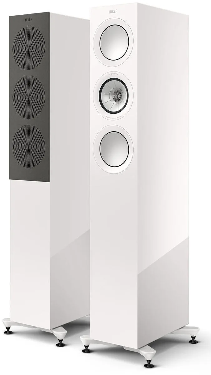 KEF R5 Meta Blanc laqué (la paire) Enceintes colonne