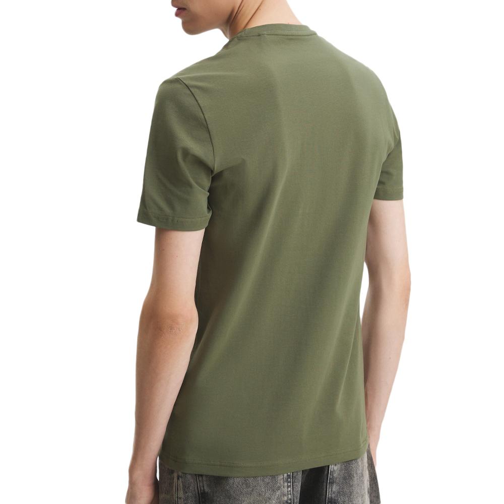 Guess T-shirt Kaki Homme Guess Shaded