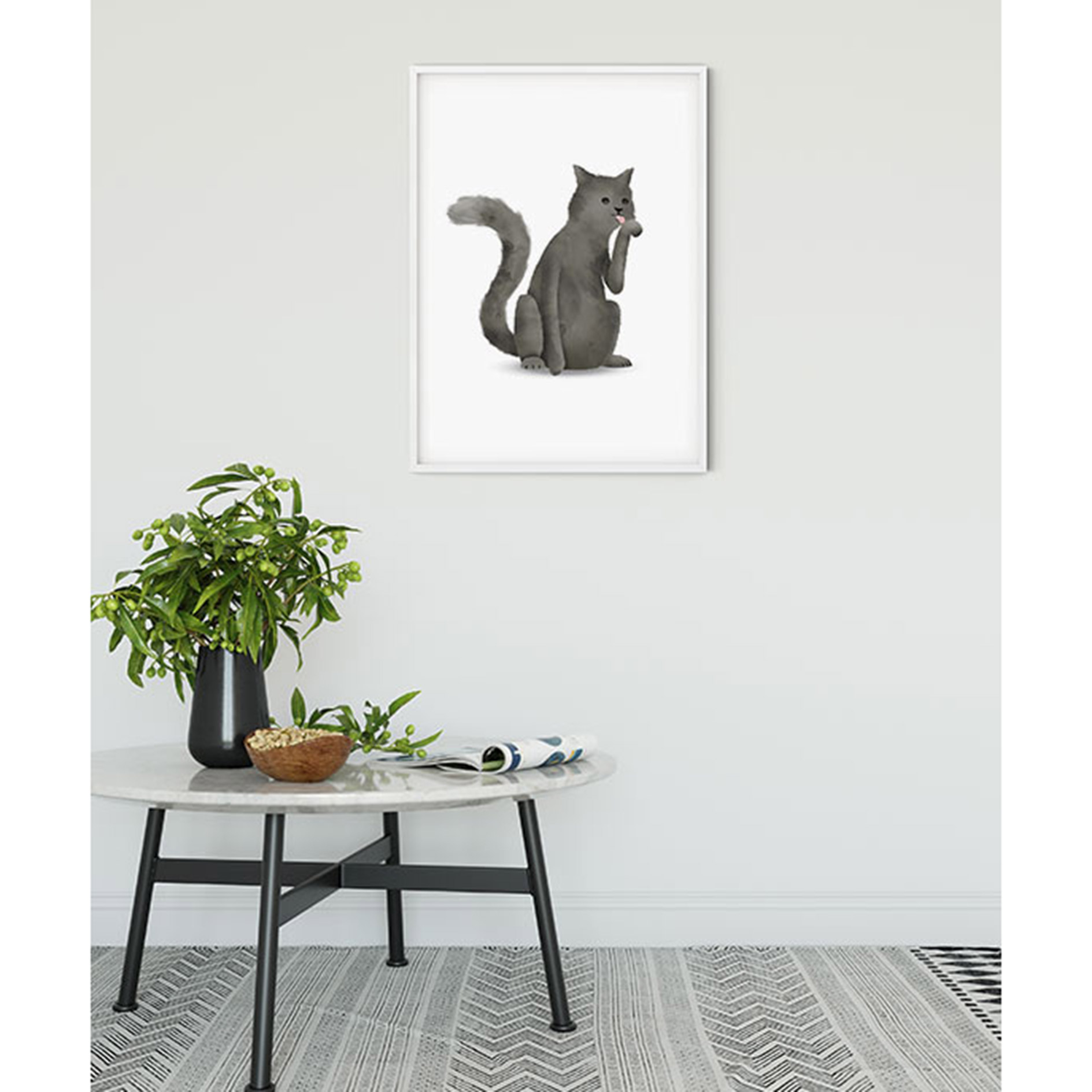 Wandbild CUTE ANIMAL CAT - 50x70 cm