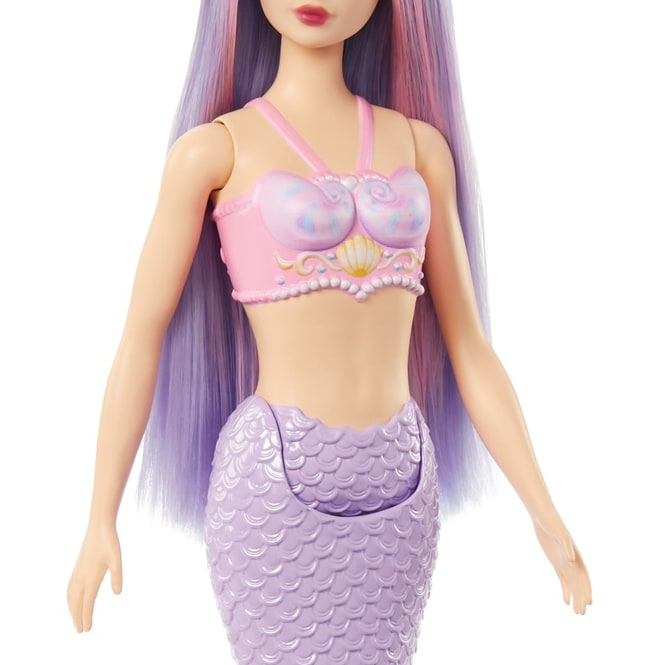 Barbie - Meerjungfrau Puppe - lila Schwanzflosse