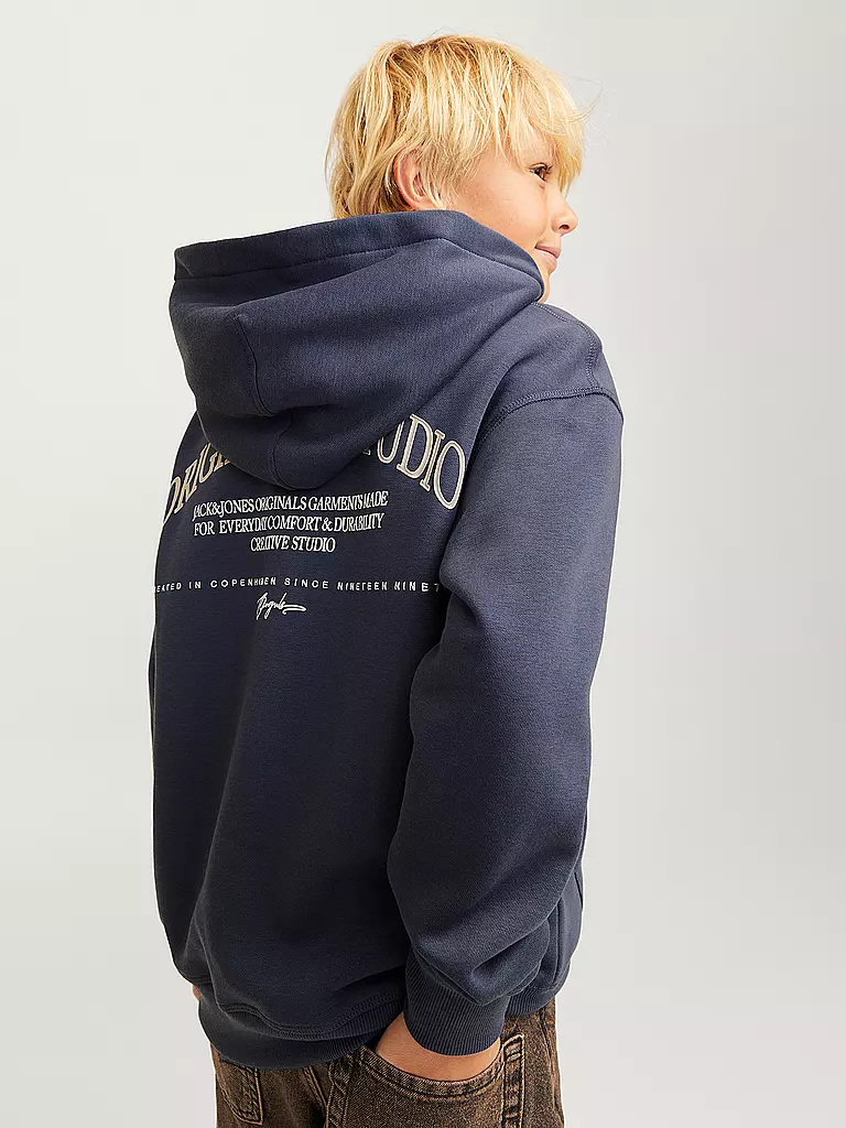 JACK & JONES Jungen Kapuzensweater - Hoodie JORFREDERIKSBERG blau