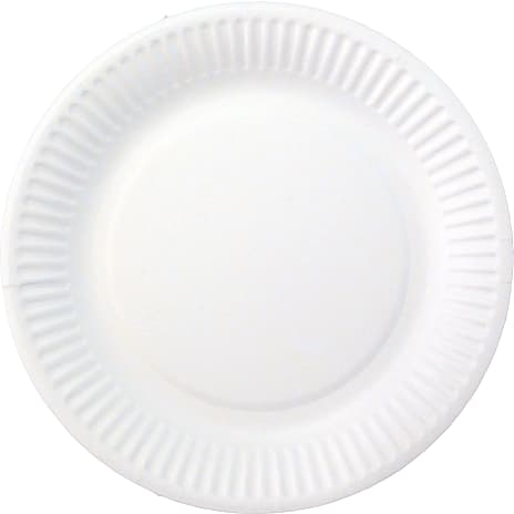 Budget paptallerkener Ø:18 cm 10-pak - hvid