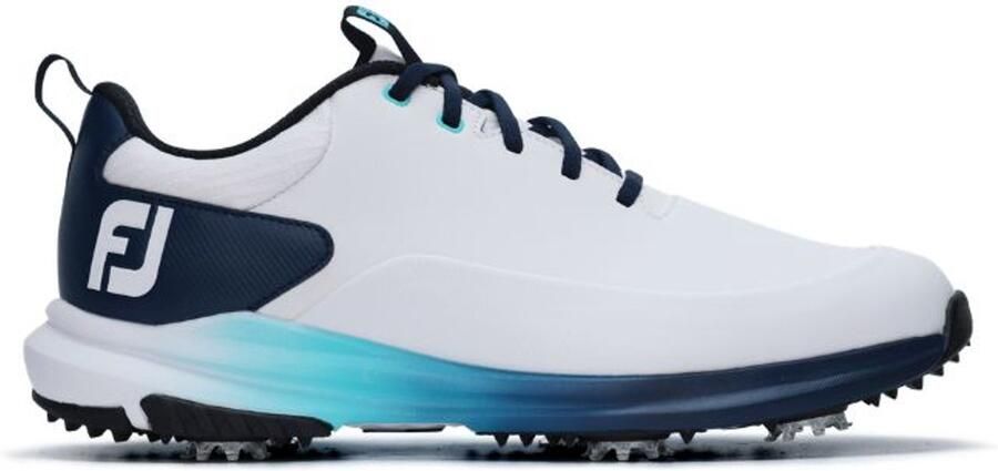 Footjoy Heren Golfschoenen Tour Rival Wit Navy Blauw