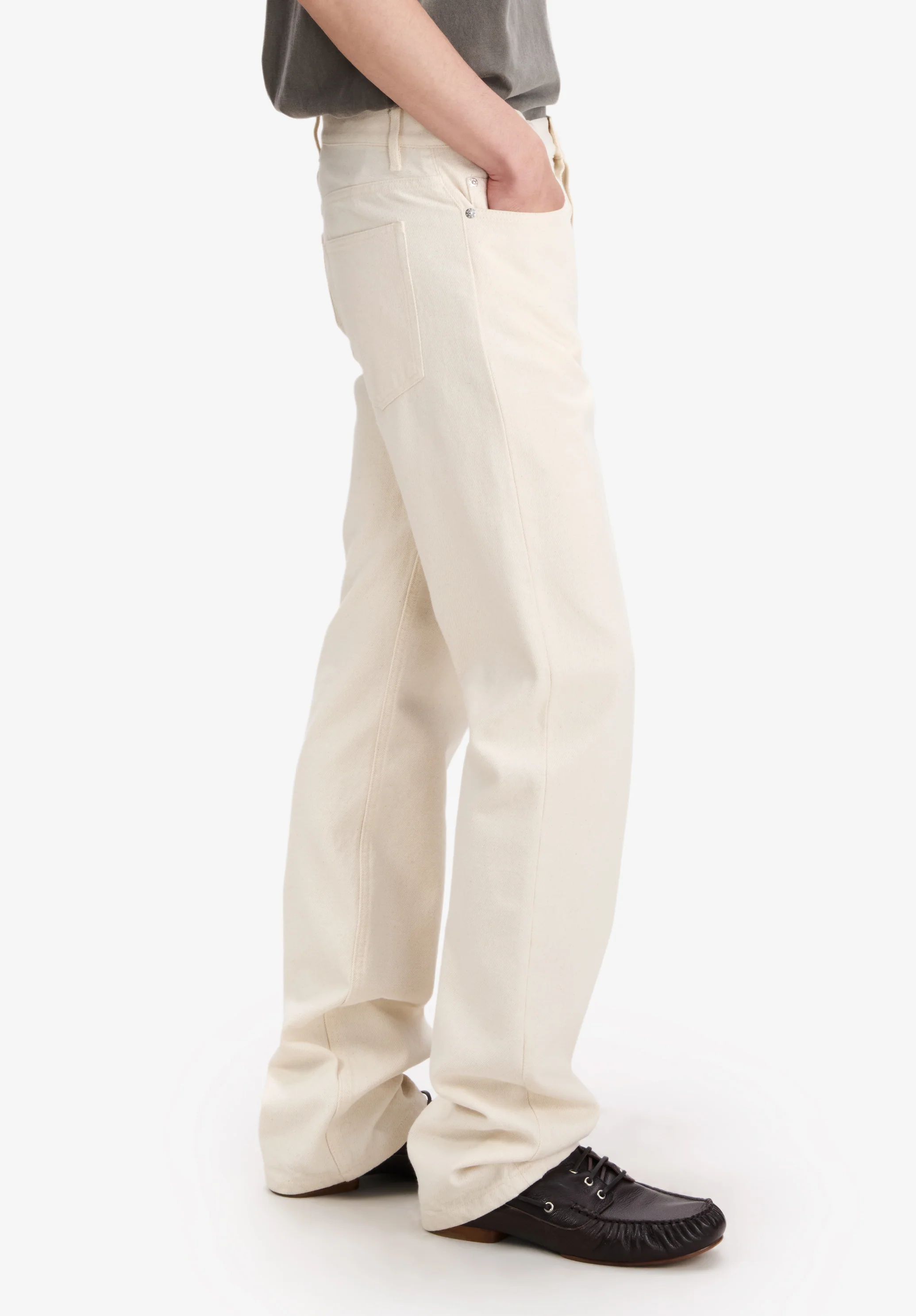 jean rescue - Blanc casse