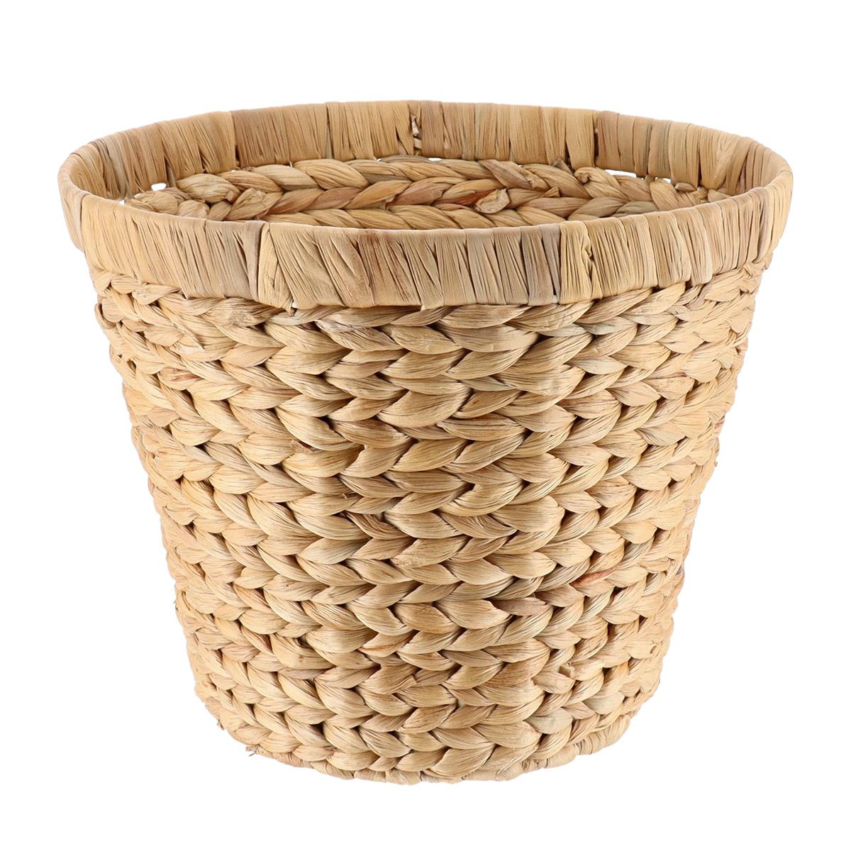 PANIERE RONDE JACINTHE 28X23CM NATUREL