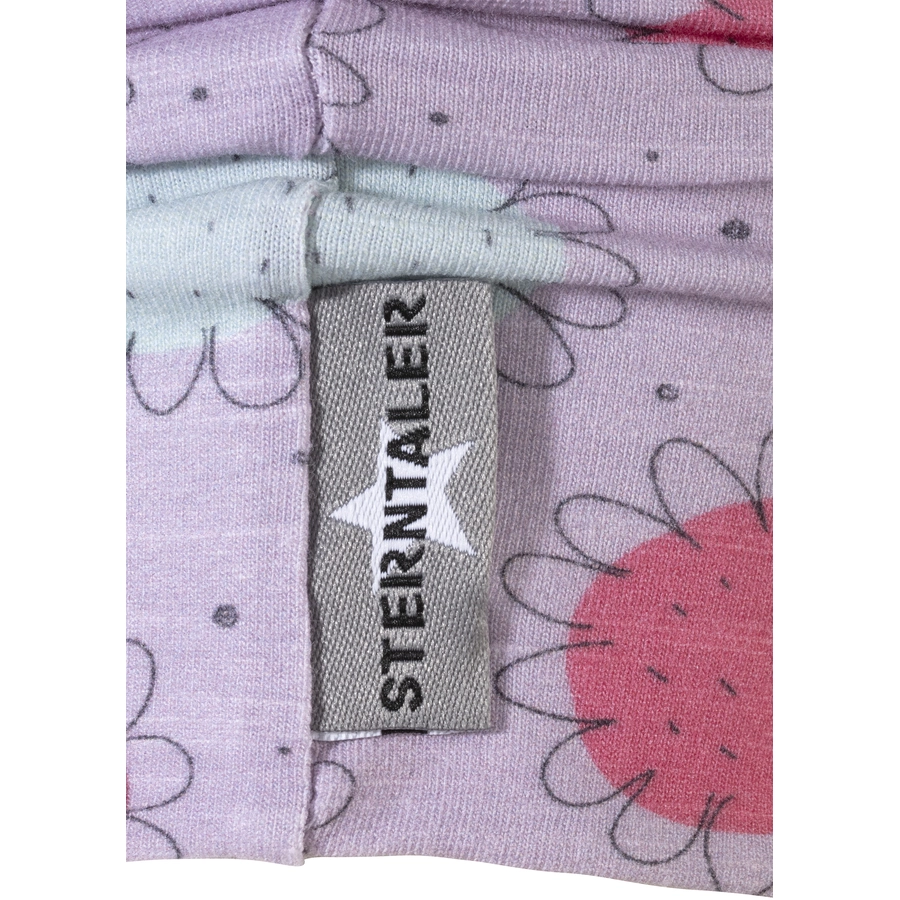 Sterntaler Slouch-Beanie Blumen flieder