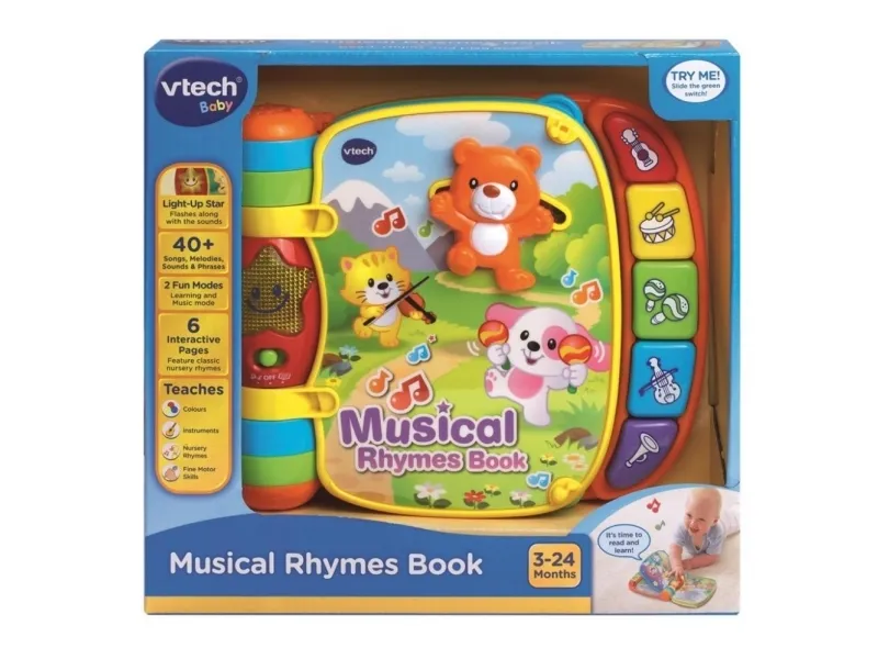 Vtech Baby musikbog med børnesange - DK