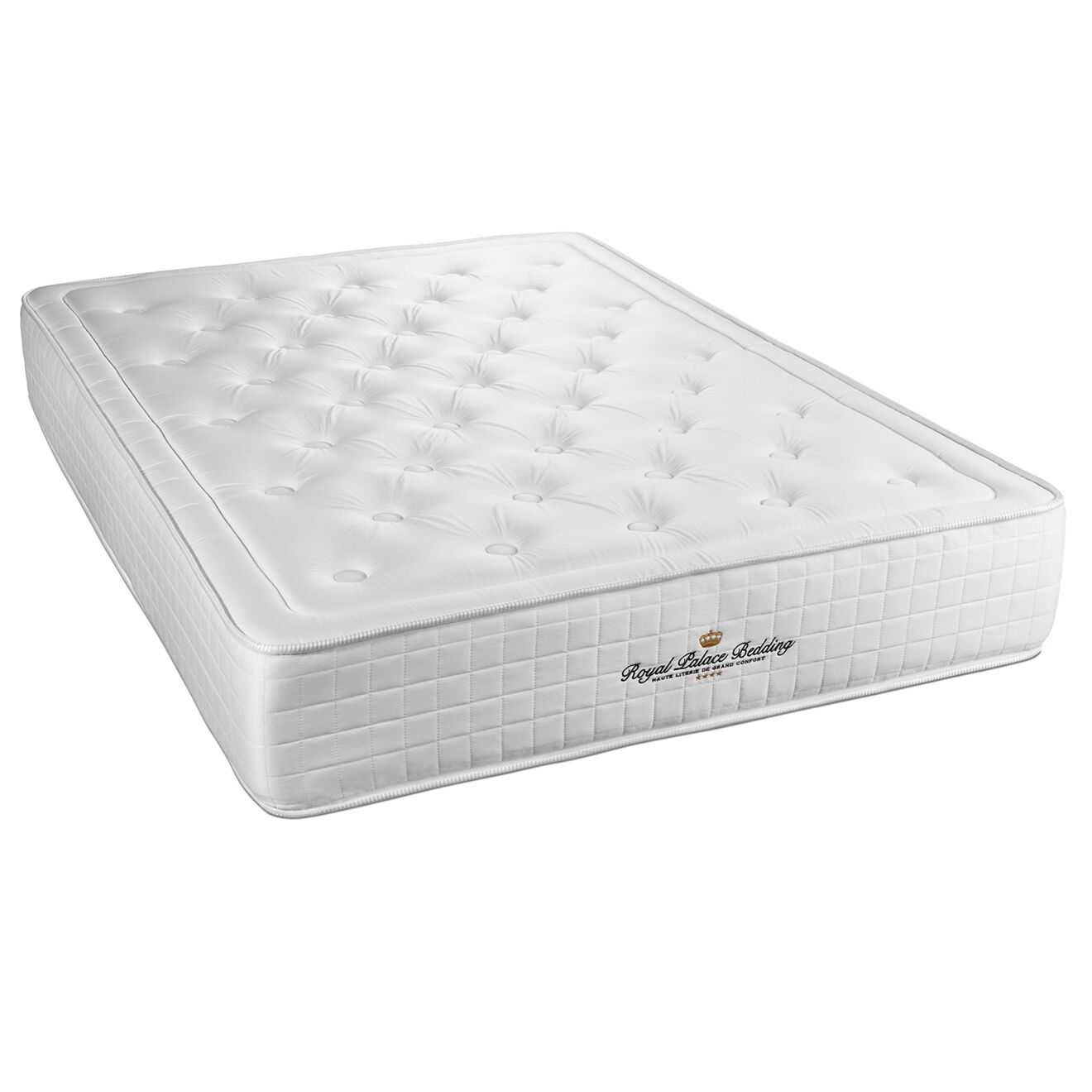 Royal Palace Bedding Matelas à mémoire de forme Buckingham blanc - 200x200 cm
