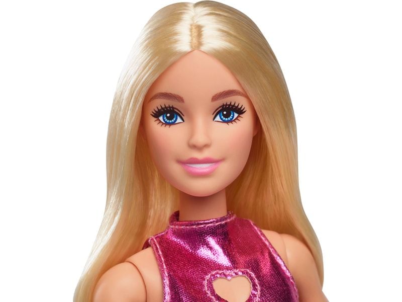 Barbie Puppe Pink Dress Heart Cutout Barbie-Puppe aus der Fashionistas-Reihe