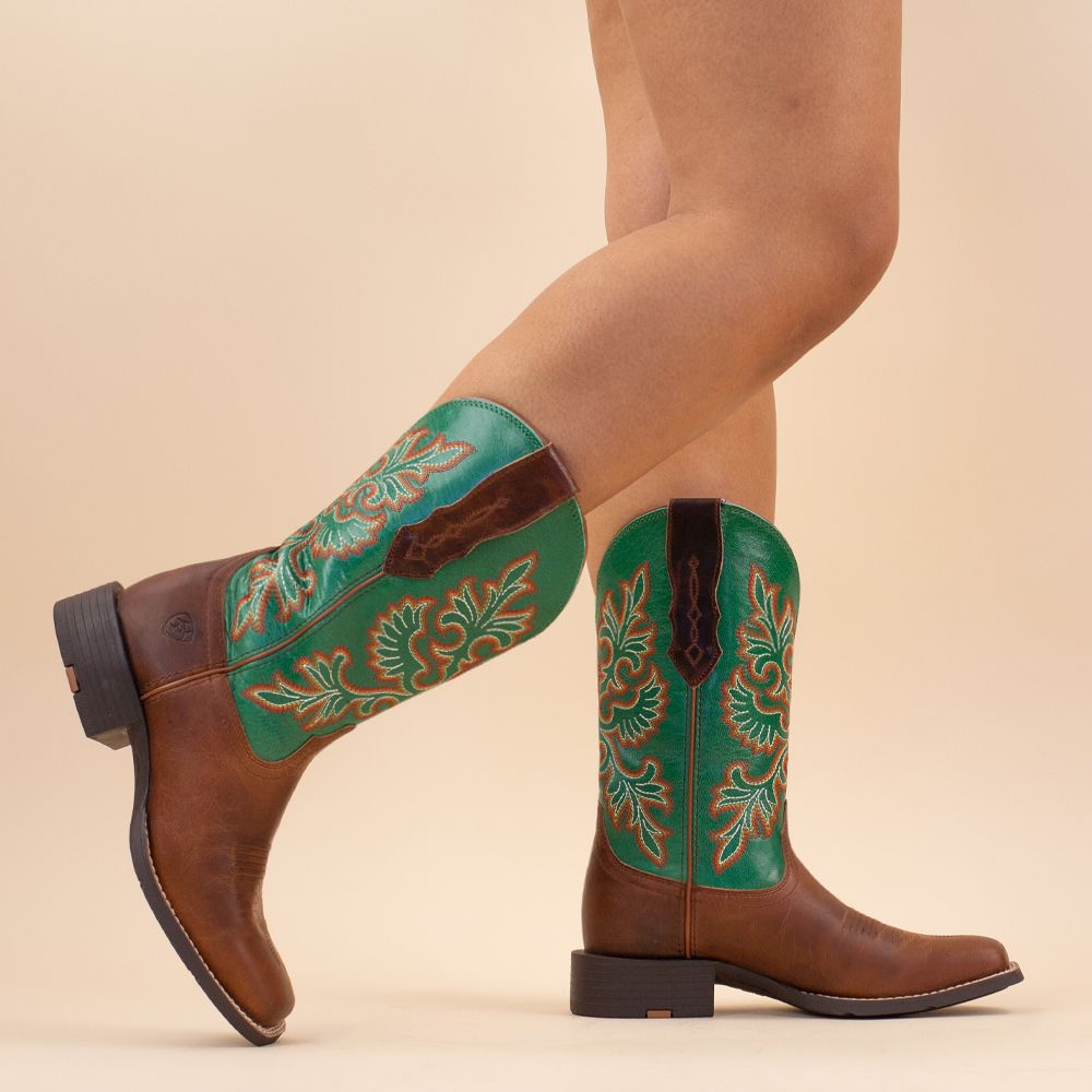 Ariat cowboylaarzen Wide Square Stretchfit jade