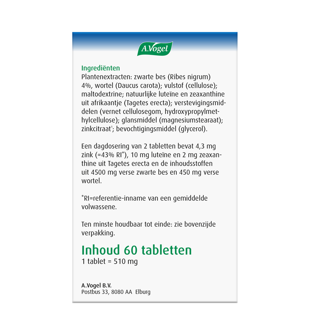 A.Vogel Oog (60 tabletten)