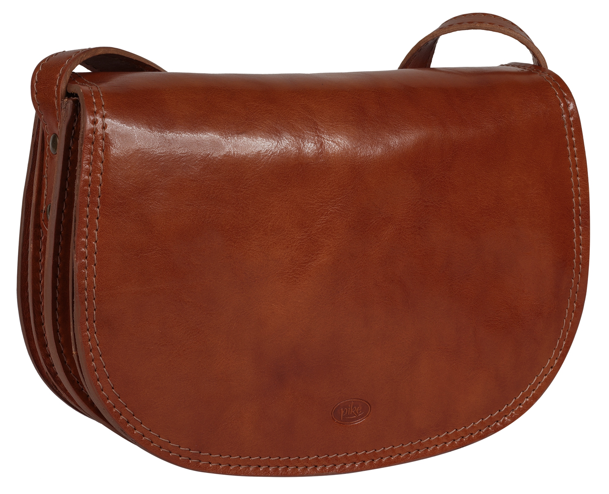 Piké Umhängetasche echt Leder, Made in Italy