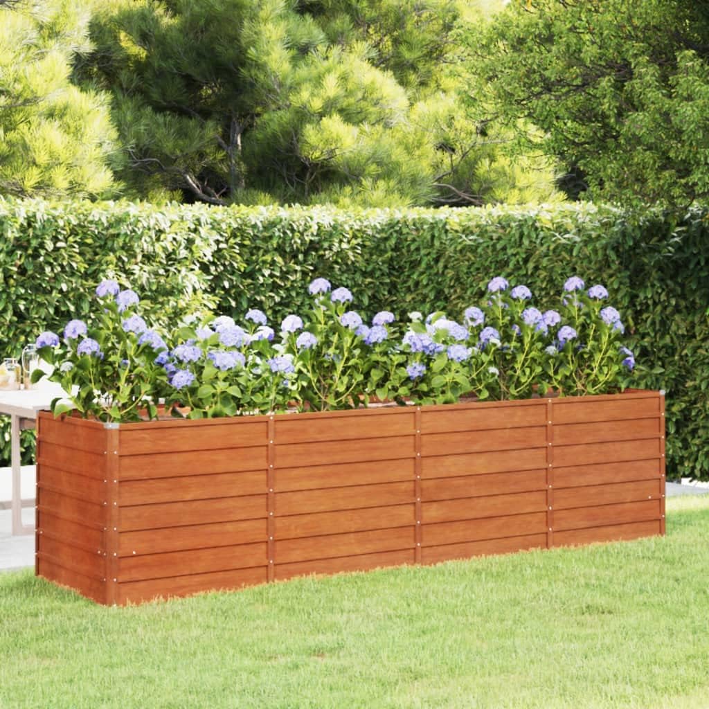 Hochbeet Cortenstahl Hochbeet for Graten 320x80x77 cm Rostig