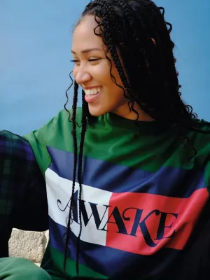Camiseta Tommy x Awake NY com slogan nas costas