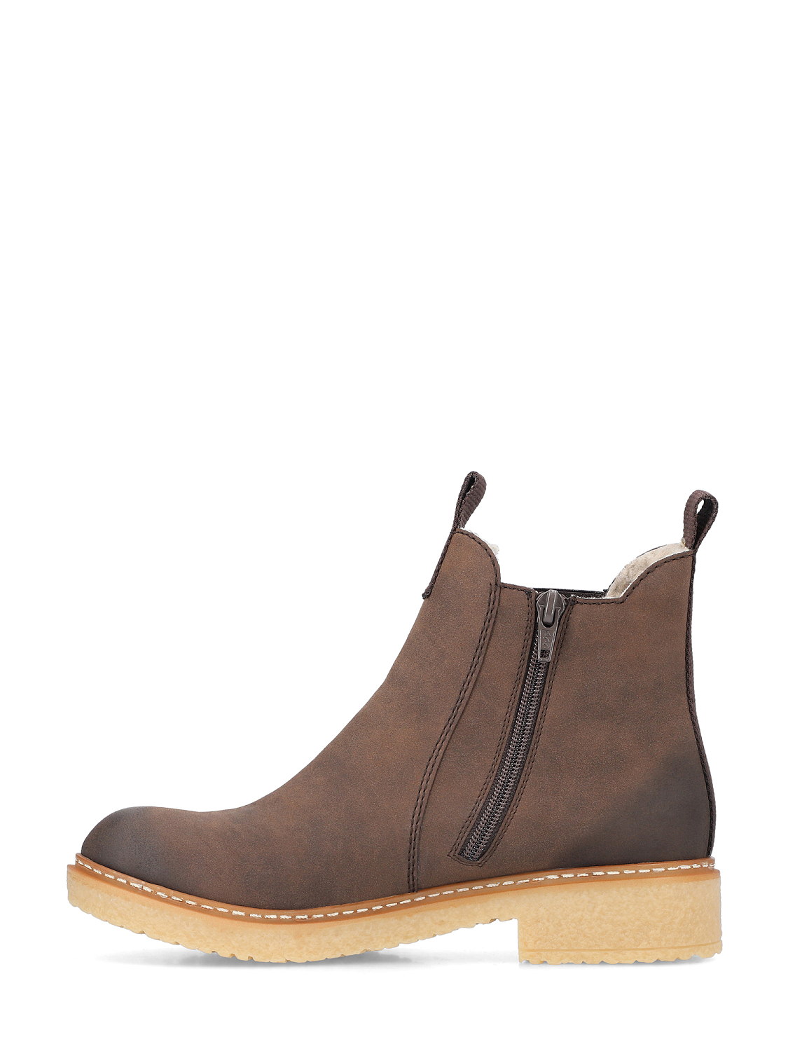Rieker Brown low chelsea varmfôret