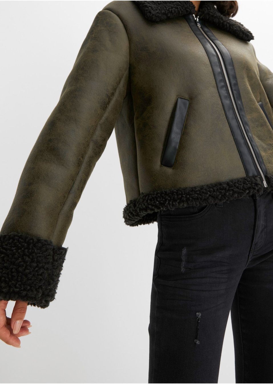 Veste synthétique imitation mouton