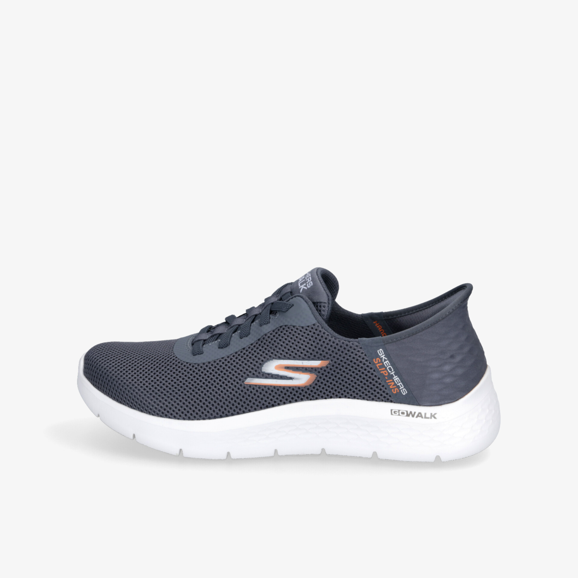 SKECHERS GO WALK FLEX HANDS UP Herren Sneaker Low grau